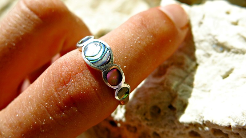  Paua Pebble Ring