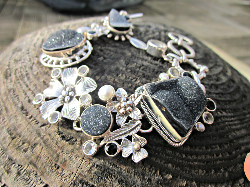 Onyx Geode Summer Bracelet