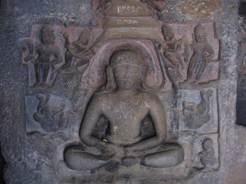 Buddhist caves and treasures in Nasik, India.